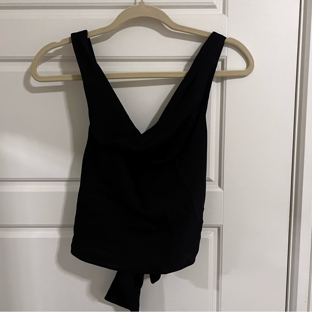 DO+BE Black Cowl neck blouse